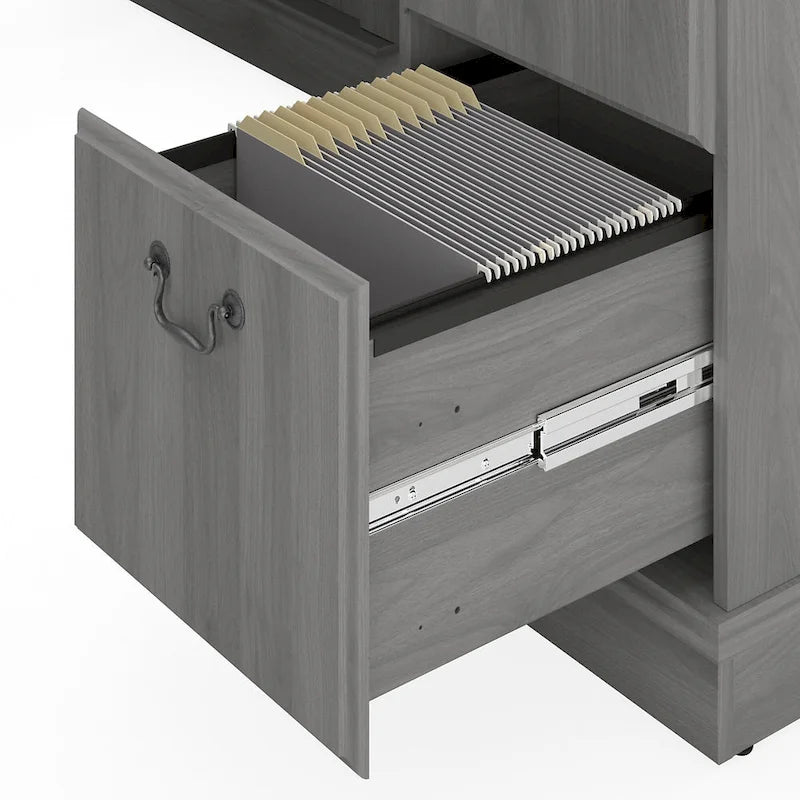 Scrivania ad angolo per computer e set libreria Saratoga di Bush Furniture