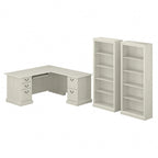 Scrivania ad angolo per computer e set libreria Saratoga di Bush Furniture