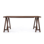 Set da pranzo mid-century moderno in noce e marrone scuro, 6 posti