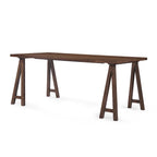 Set da pranzo mid-century moderno in noce e marrone scuro, 6 posti
