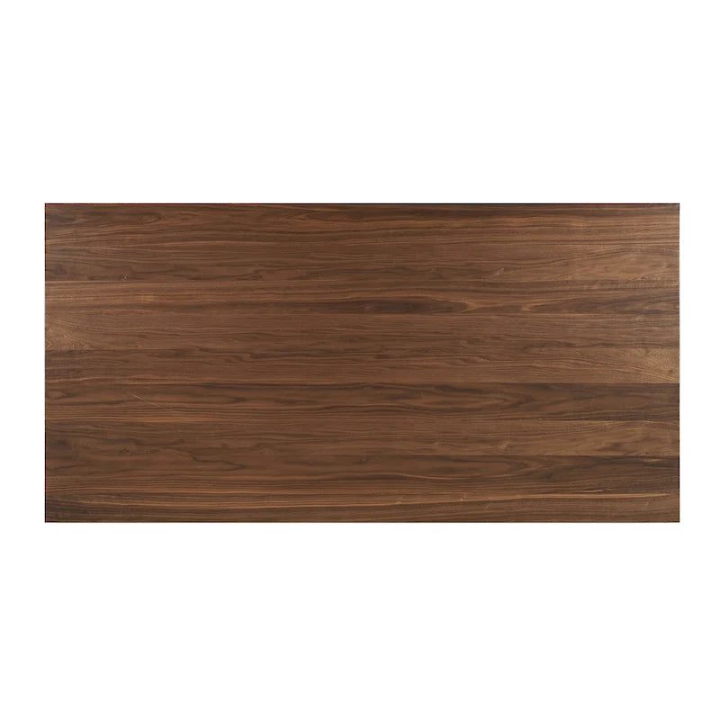 Set da pranzo mid-century moderno in noce e marrone scuro, 6 posti
