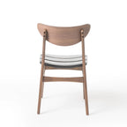 Set da pranzo mid-century moderno in noce e marrone scuro, 6 posti