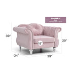 Poltrona accent tufted con braccioli svasati in velluto blu navy / bordeaux / verde / grigio scuro, monoposto – 99 cm L x 89 cm P x 86 cm A