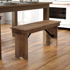 40  x 12  Antique Rustic Solid Pine Folding Farm Bench