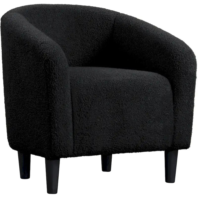 Avorio / Bouclé / Poltrona a botte monoposto