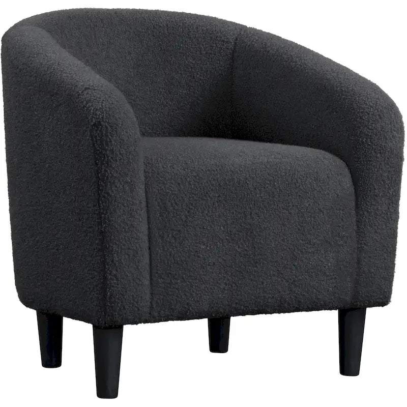 Avorio / Bouclé / Poltrona a botte monoposto