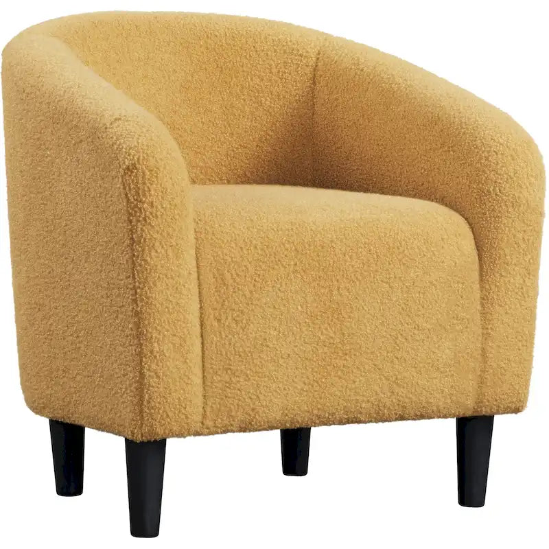 Avorio / Bouclé / Poltrona a botte monoposto
