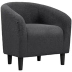 Avorio / Bouclé / Poltrona a botte monoposto