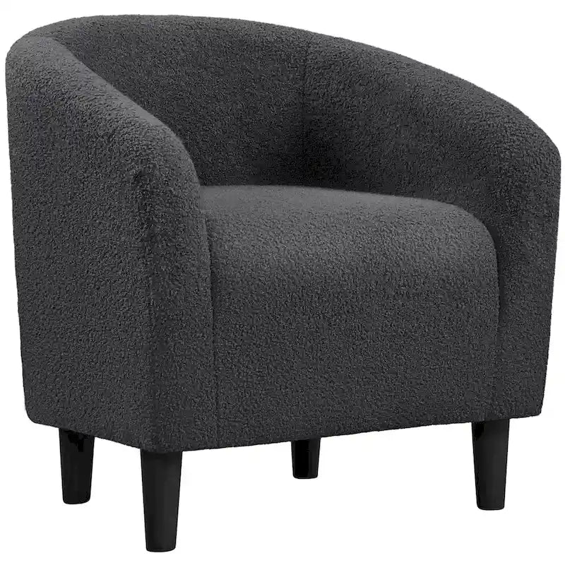 Avorio / Bouclé / Poltrona a botte monoposto