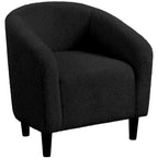 Avorio / Bouclé / Poltrona a botte monoposto