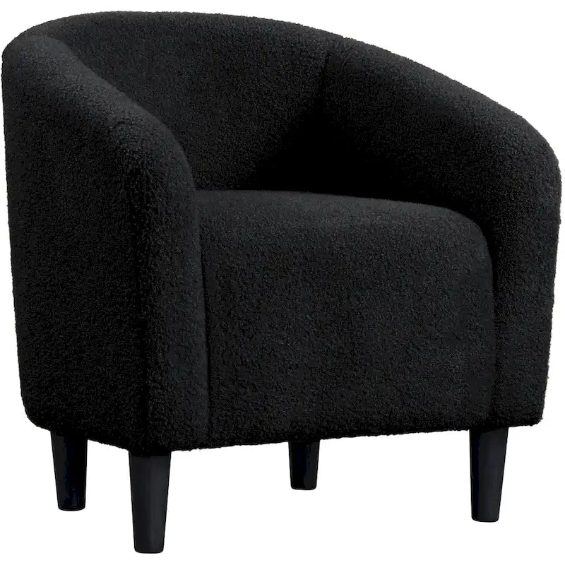 Avorio / Bouclé / Poltrona a botte monoposto
