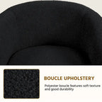 Avorio / Bouclé / Poltrona a botte monoposto