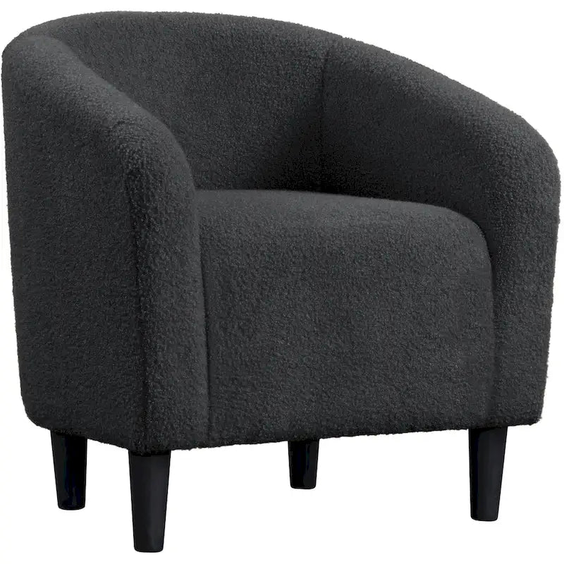 Avorio / Bouclé / Poltrona a botte monoposto