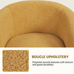Avorio / Bouclé / Poltrona a botte monoposto