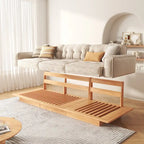 Divano in Velluto a Coste Beige con Struttura in Legno – 1/2/3/4 Posti