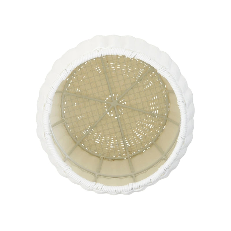 Piedistallo Decorativo in Resina Bianca – Corto, da Interno/Esterno, 1 Unità