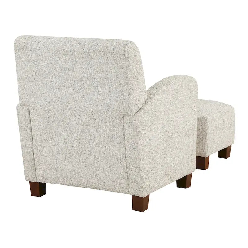 Set poltrona e pouf club a spina di pesce, 2 posti
