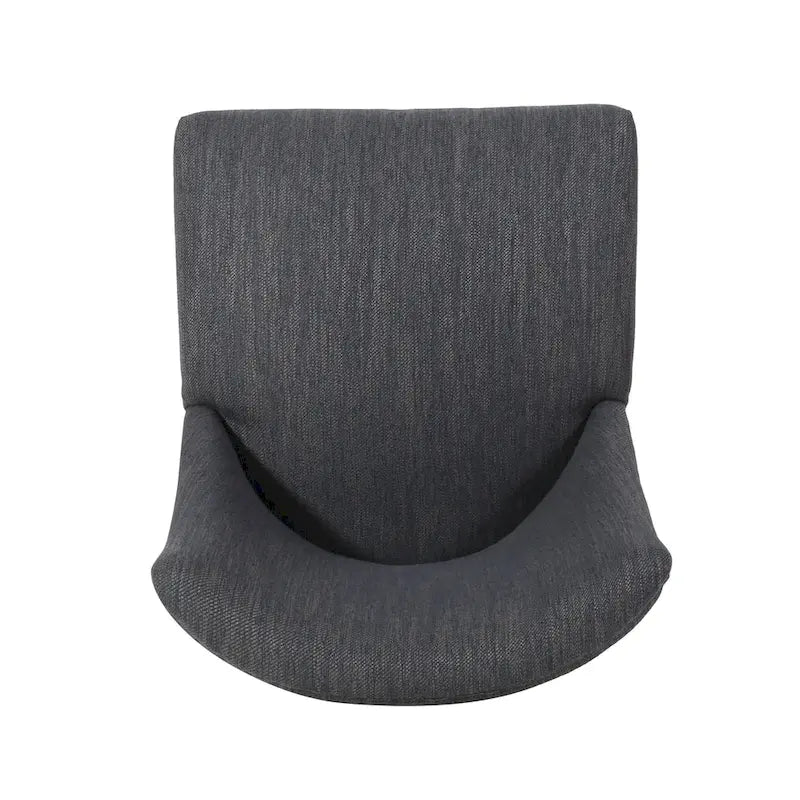 Sedia da pranzo imbottita in tessuto con borchie e gambe in legno, set da 6, vari colori