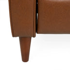 Divanetto Reclinabile 2 Posti con Meccanismo Push-Back Dark Espresso – Opzioni Tessuto e Similpelle