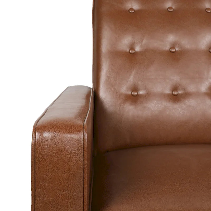 Divanetto Reclinabile 2 Posti con Meccanismo Push-Back Dark Espresso – Opzioni Tessuto e Similpelle