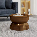Tavolino Iron a clessidra – Argento antico spazzolato / Bronzo / Oro