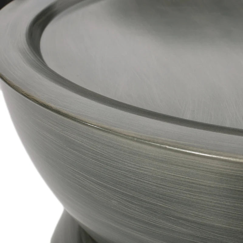 Tavolino Iron a clessidra – Argento antico spazzolato / Bronzo / Oro