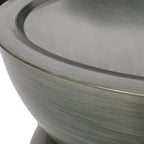 Tavolino Iron a clessidra – Argento antico spazzolato / Bronzo / Oro