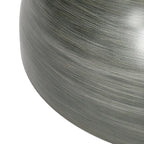 Tavolino Iron a clessidra – Argento antico spazzolato / Bronzo / Oro