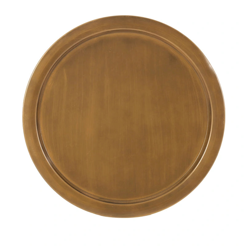 Tavolino Iron a clessidra – Argento antico spazzolato / Bronzo / Oro