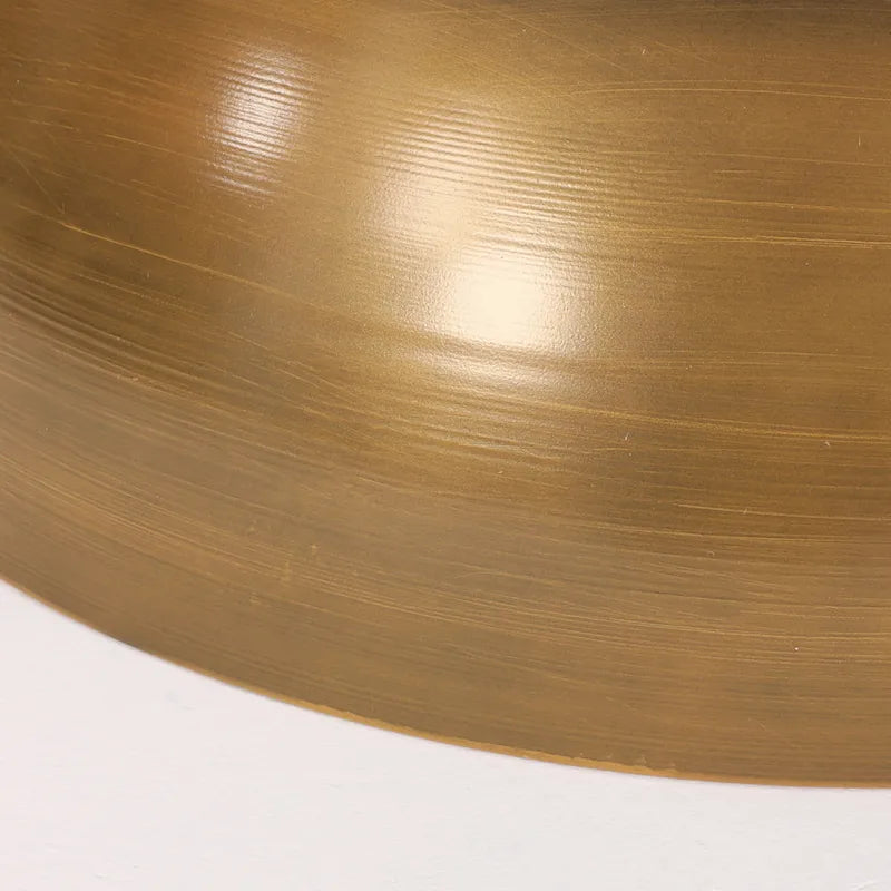 Tavolino Iron a clessidra – Argento antico spazzolato / Bronzo / Oro