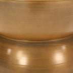 Tavolino Iron a clessidra – Argento antico spazzolato / Bronzo / Oro