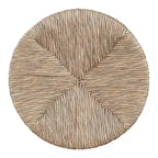 Sgabello da bancone girevole bianco sporco/naturale, set da 2