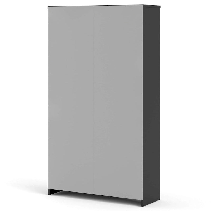 Scarpiera scandinava a 3 cassetti in nero opaco/bianco/grigio opaco, montaggio per 1 persona