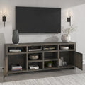 Mobile TV Consolle in stile rustico Barnwood, adatto per TV fino a 95"