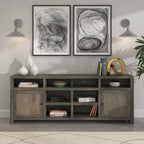 Mobile TV Consolle in stile rustico Barnwood, adatto per TV fino a 95"