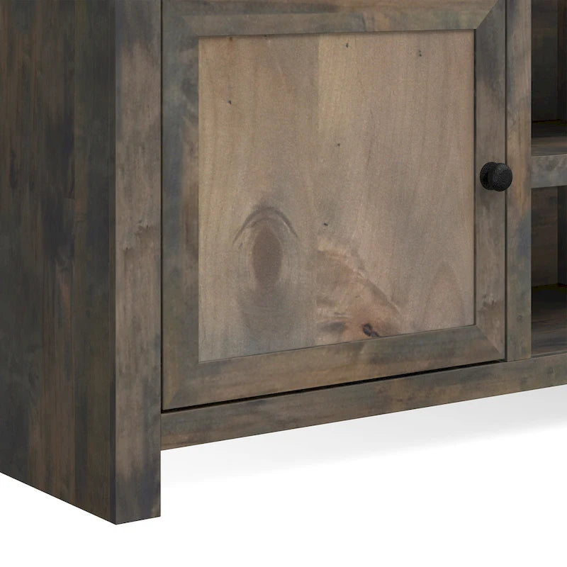 Mobile TV Consolle in stile rustico Barnwood, adatto per TV fino a 95"