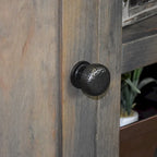 Mobile TV Consolle in stile rustico Barnwood, adatto per TV fino a 95"