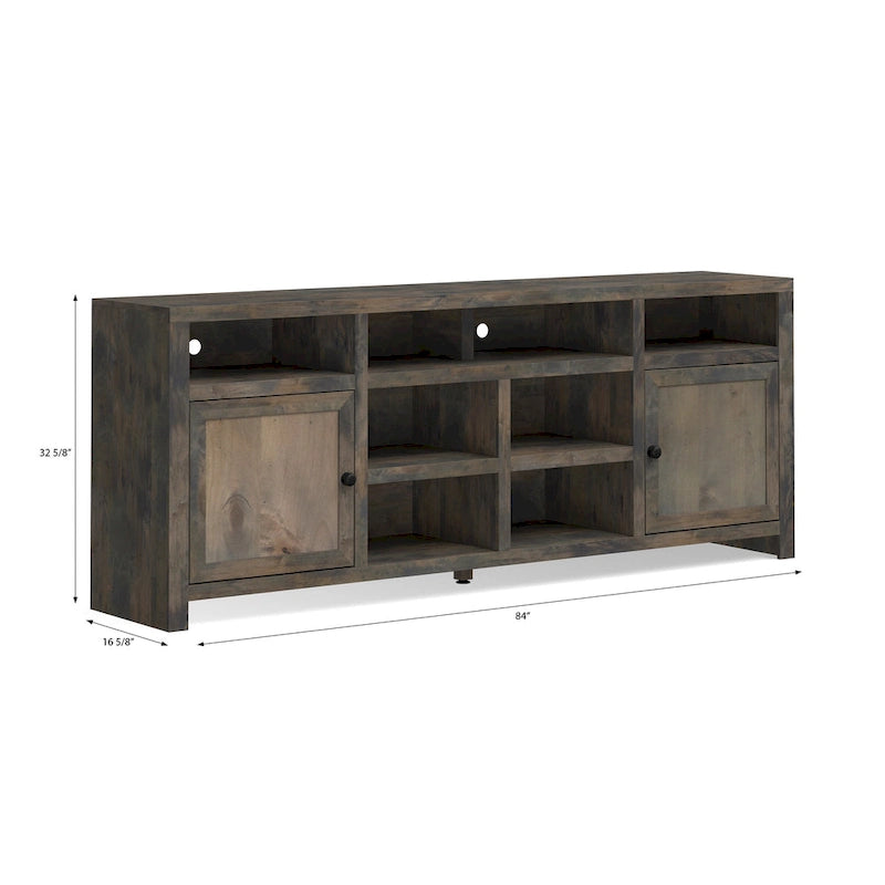 Mobile TV Consolle in stile rustico Barnwood, adatto per TV fino a 95"