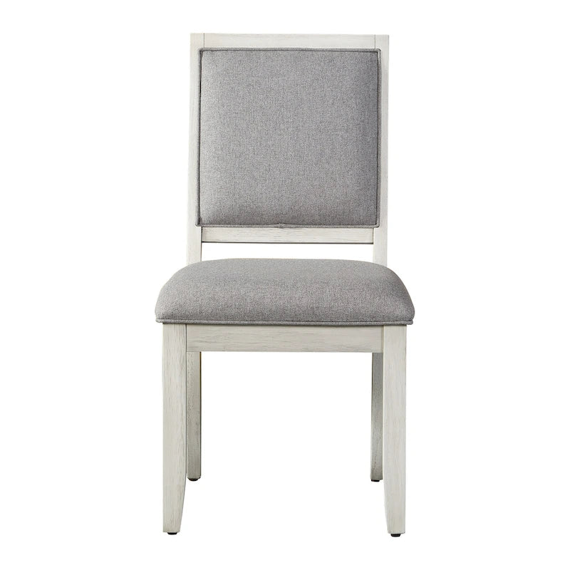 Set da pranzo 7 posti in marmo grigio e bianco anticato