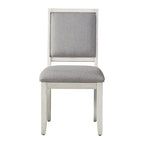 Set da pranzo 7 posti in marmo grigio e bianco anticato