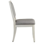 Set da pranzo 7 posti in marmo grigio e bianco anticato