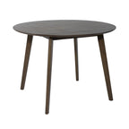 Set da pranzo a ribalta in 3 pezzi in noce per 2 persone – Finitura satinata, sedie imbottite blu