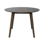 Set da pranzo a ribalta in 3 pezzi in noce per 2 persone – Finitura satinata, sedie imbottite blu