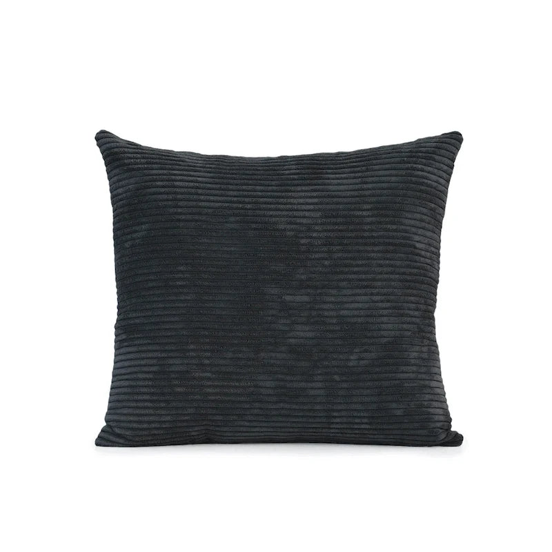 Divano componibile a 2 posti in velluto a coste – Nero / Marrone chiaro / Beige
