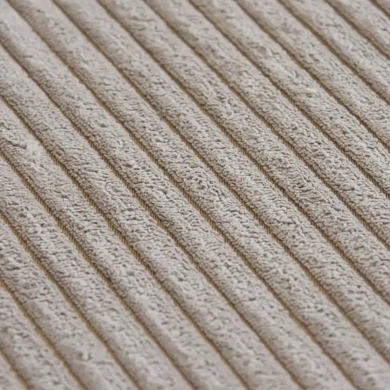 Divano componibile a 2 posti in velluto a coste – Nero / Marrone chiaro / Beige