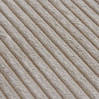 Divano componibile a 2 posti in velluto a coste – Nero / Marrone chiaro / Beige