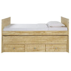 Letto singolo multicolore con rotelle e 3 cassetti, per 2 persone