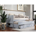 Letto singolo multicolore con rotelle e 3 cassetti, per 2 persone