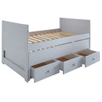 Letto singolo multicolore con rotelle e 3 cassetti, per 2 persone