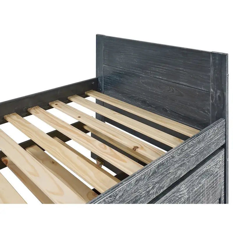Letto singolo multicolore con rotelle e 3 cassetti, per 2 persone